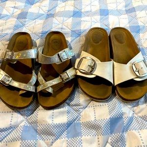 2 pairs of sandals